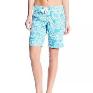 NWT Kanu Surf Women's Lanai Boardshort Aqua Sz 12